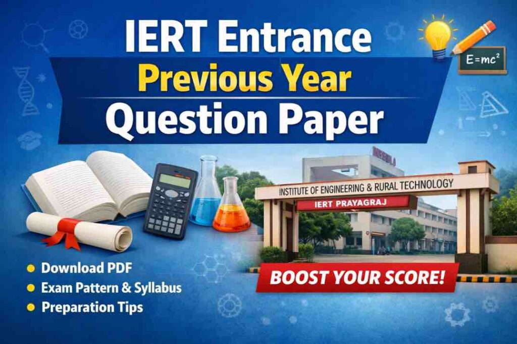 IERT Entrance Previous Year Question Paper