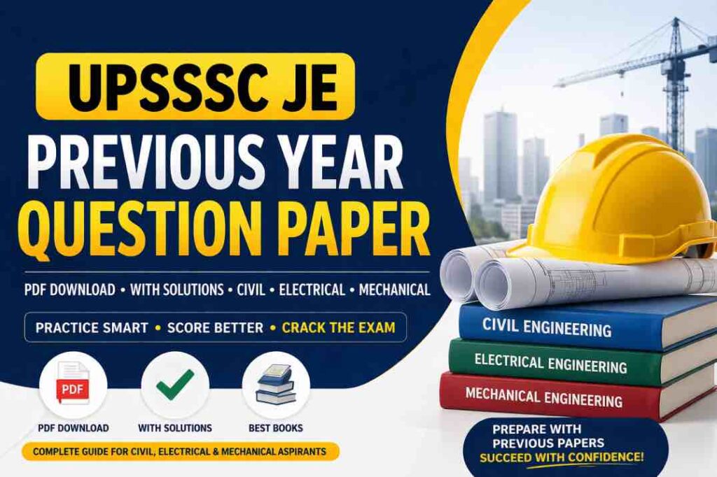 UPSSSC JE Previous Year Question Paper
