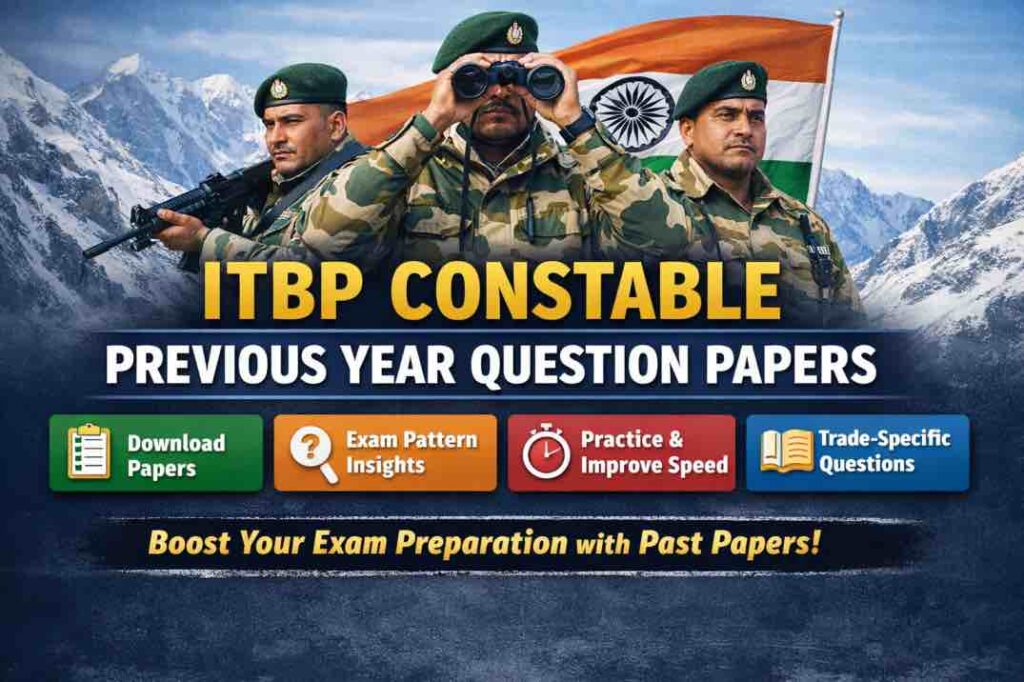 ITBP Constable Previous Year Question Paper