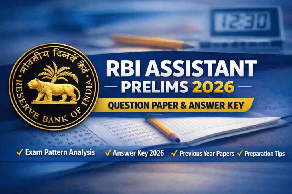 RBI Bank Assistant Pre Question Paper 2026