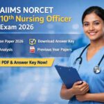 AIIMS NORCET 10th Nursing Officer Question Paper 2026