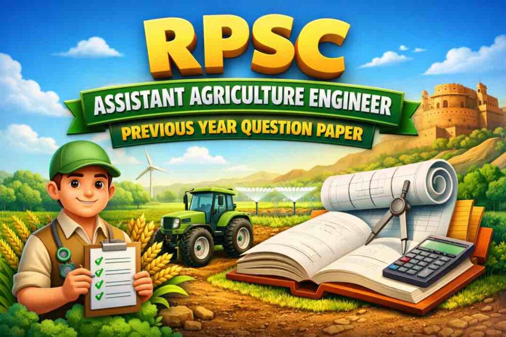 RPSC Assistant Agriculture Engineer Previous Year Question Paper