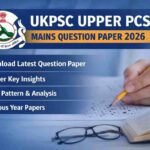 UKPSC Upper PCS Mains Question Paper 2026