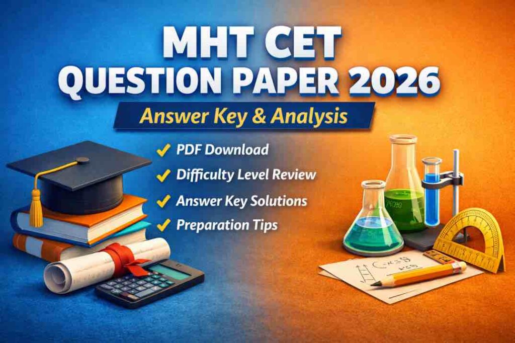 MHT CET Question Paper 2026