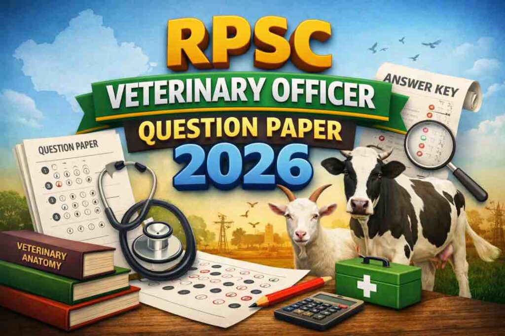 RPSC Veterinary Officer Question Paper 2026