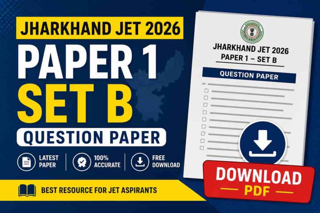 JPSC JET Question Paper 2026 – Answer Key