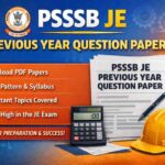PSSSB JE Previous Year Question Paper