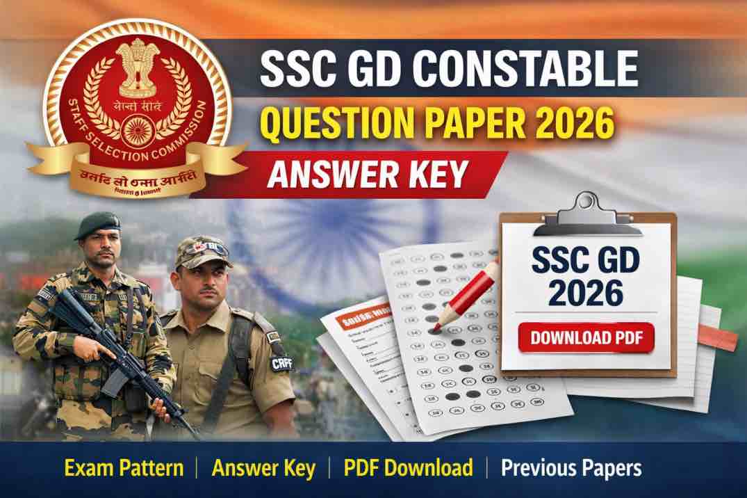 SSC GD Constable Question Paper 2026 – Answer Key