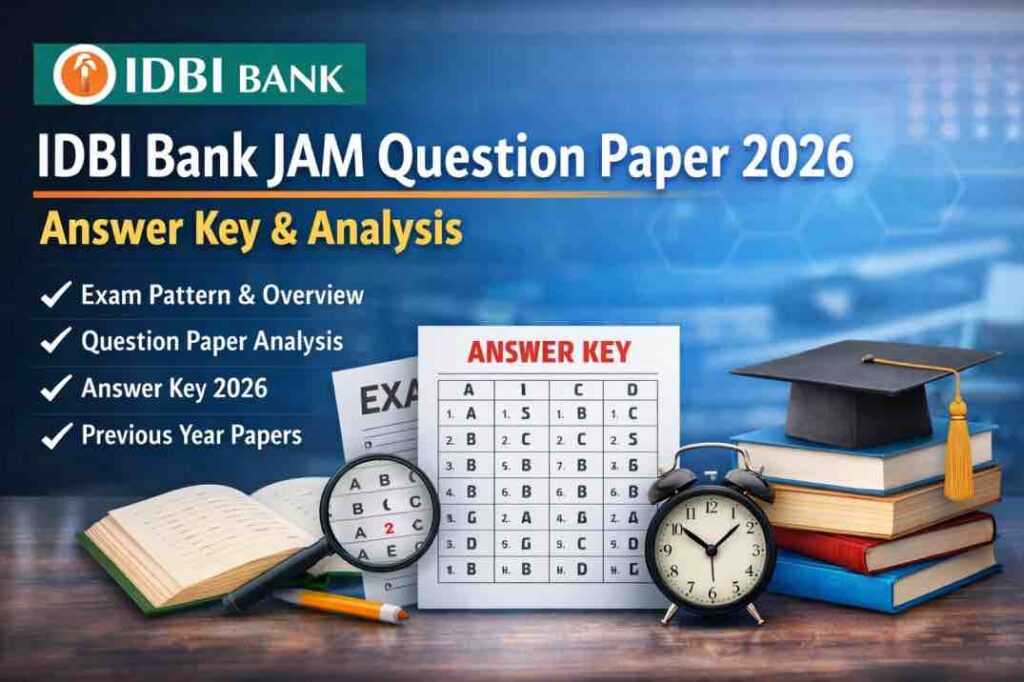 IDBI Bank JAM Question Paper 2026 – Answer Key