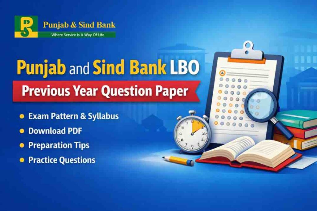 Punjab and Sind Bank LBO Previous Year Question Paper