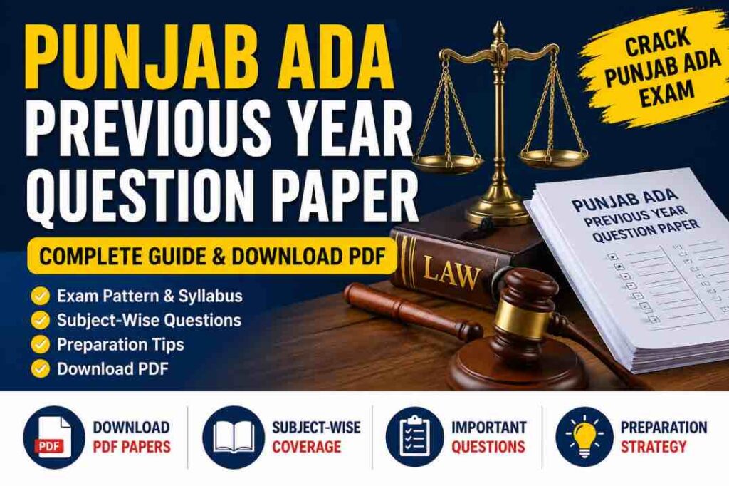 Punjab ADA Previous Year Question Paper