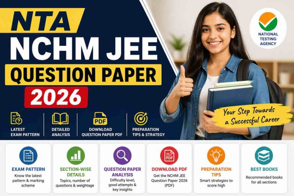 NTA NCHM JEE Question Paper 2026- Answer Key
