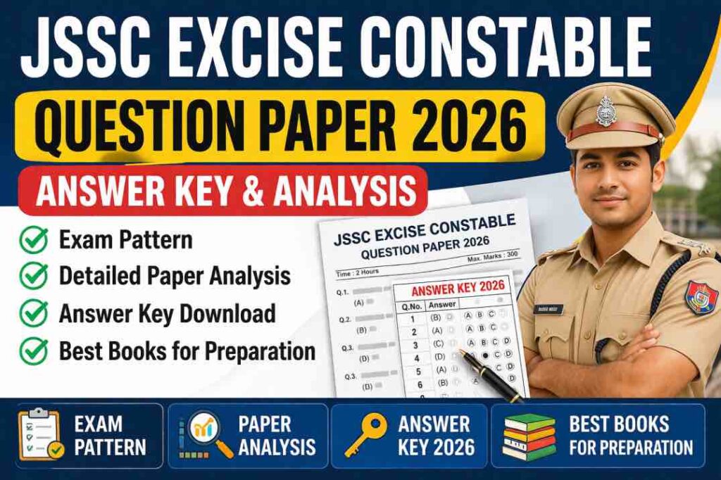 JSSC Excise Constable Question Paper 2026