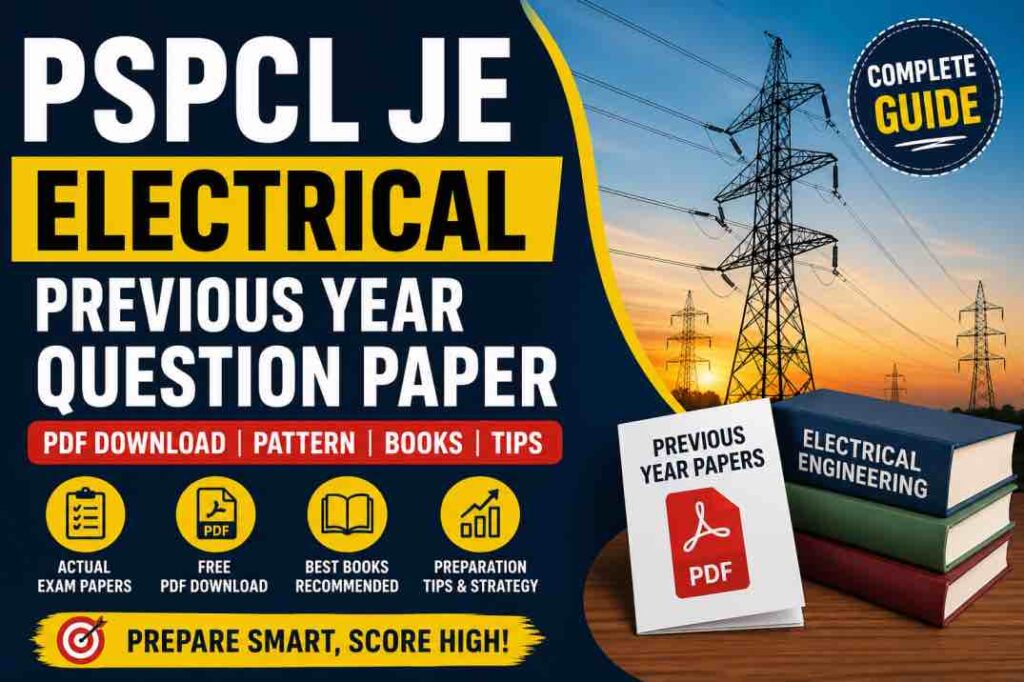 PSPCL JE Electrical Previous Year Question Paper