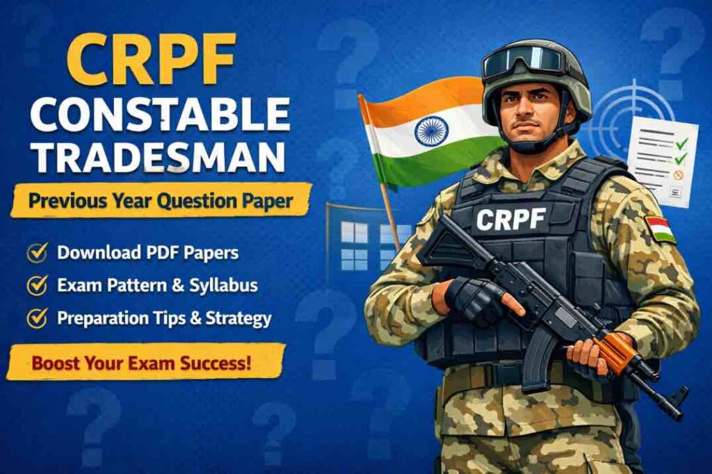 CRPF Constable Tradesman Previous Year Question Paper