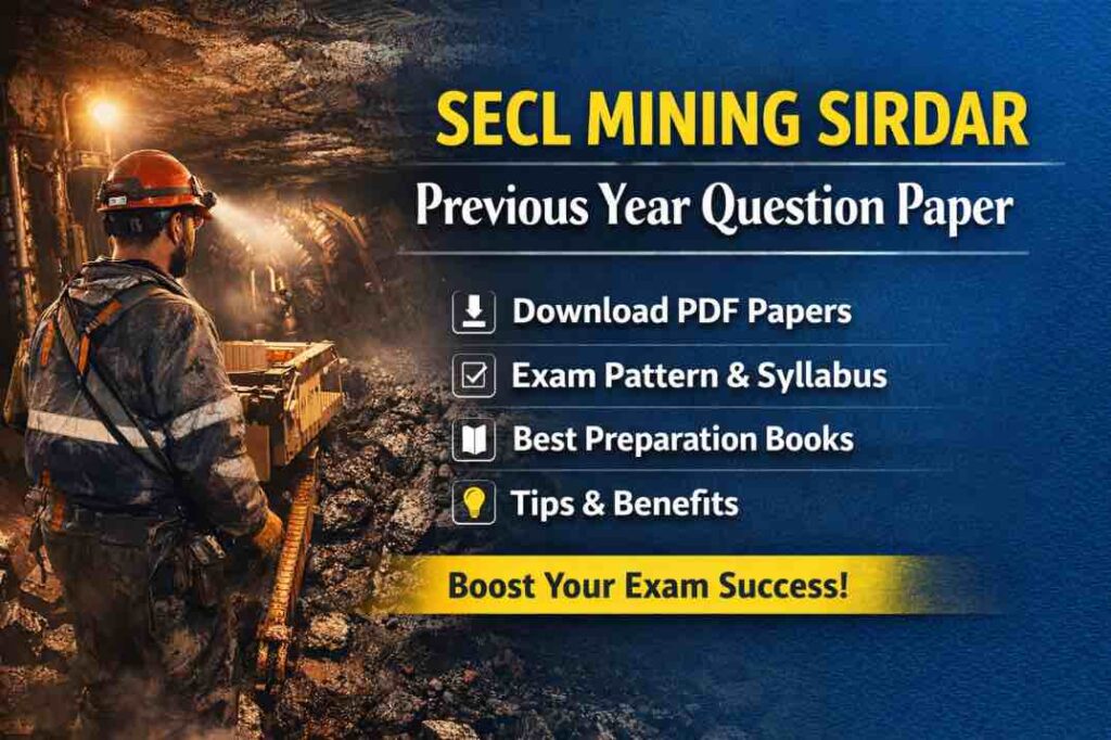 SECL Mining Sirdar Previous Year Question Paper