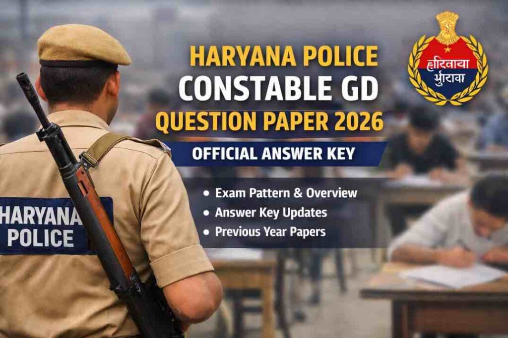 Haryana Police Constable GD Question Paper 2026 – Official Answer Key