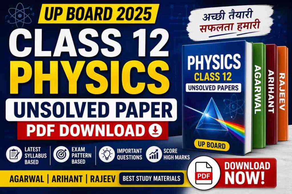 Unsolved Paper Class 12 Physics UP Board