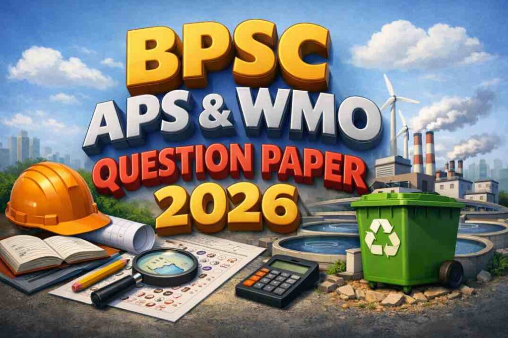 BPSC APS and WMO Question Paper 2026 – Answer Key