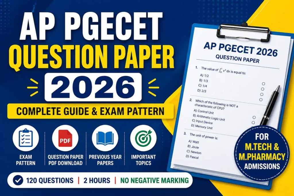 AP PGECET Question Paper 2026