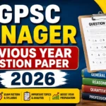 CGPSC Manager Previous Year Question Paper 2026