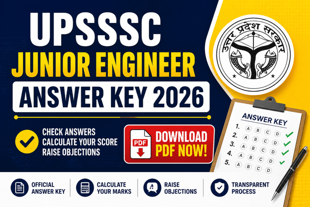 UPSSSC Junior Engineer Answer Key 2026