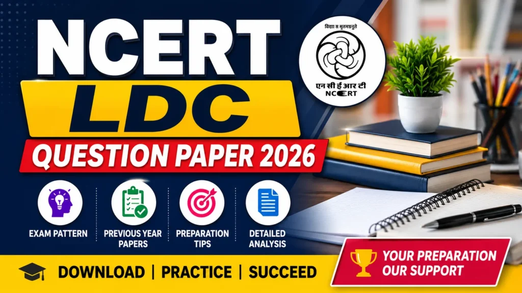 NCERT LDC Question Paper 2026