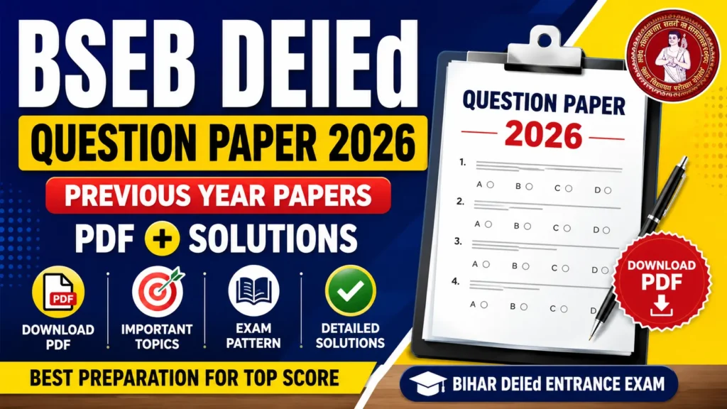 BSEB DElEd Question Paper 2026