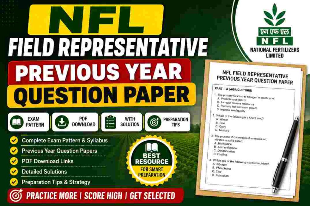 NFL Field Representative Previous Year Question Paper