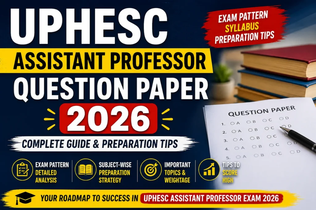UPHESC Assistant Professor Question Paper 2026