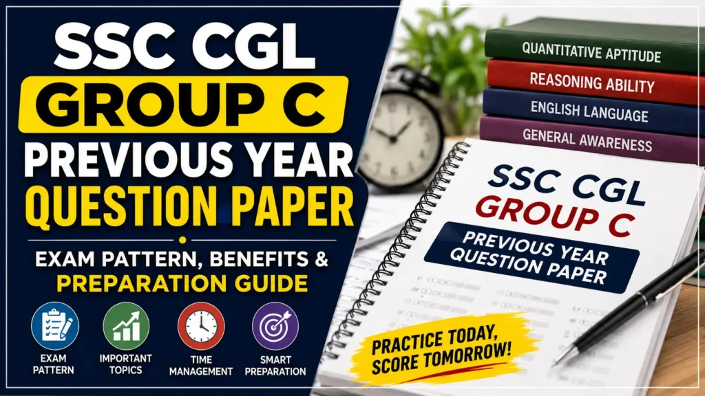 SSC CGL Group C Previous Year Question Paper – Download PDF