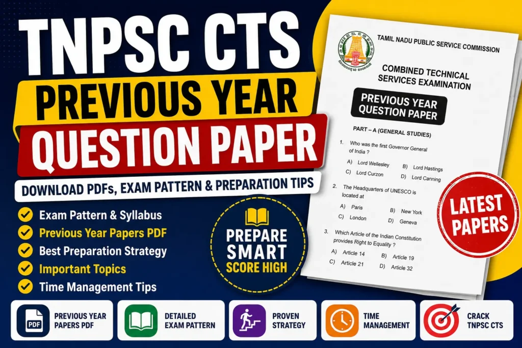 TNPSC CTS Previous Year Question Paper