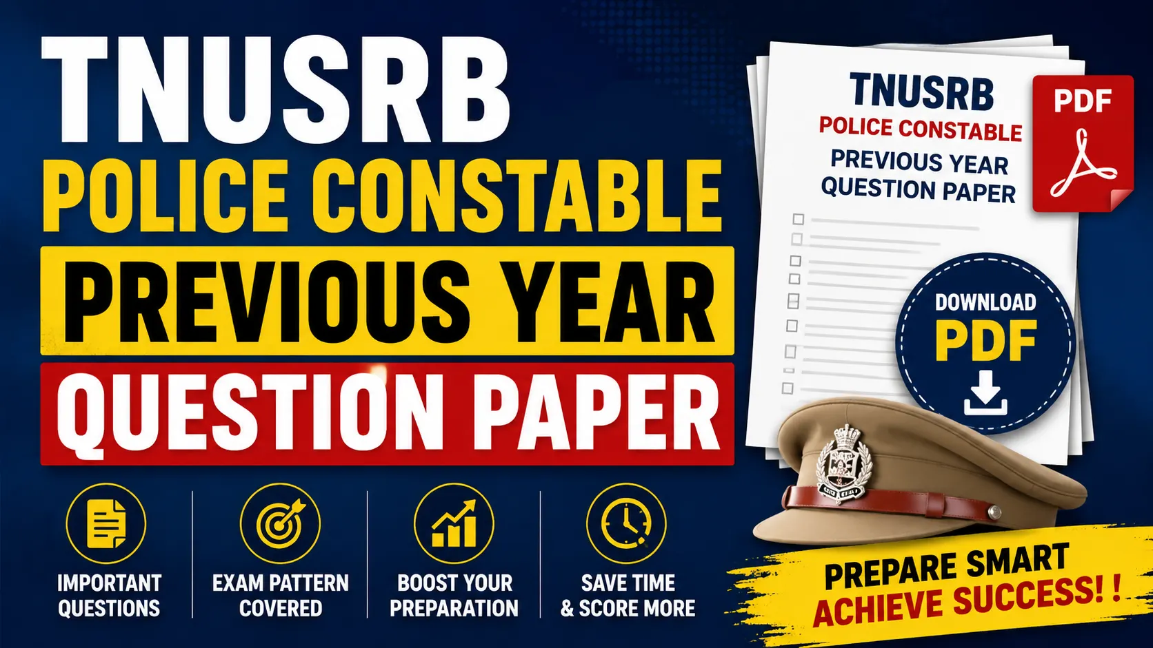 TNUSRB Police Constable Previous Year Question Paper – Download PDF
