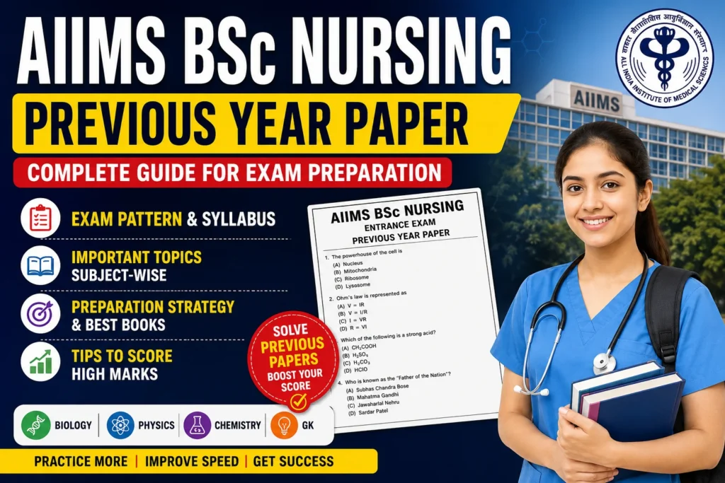 AIIMS BSc Nursing Previous Year Paper