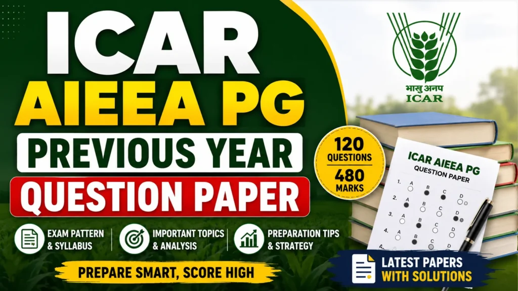 ICAR AIEEA PG previous year question paper