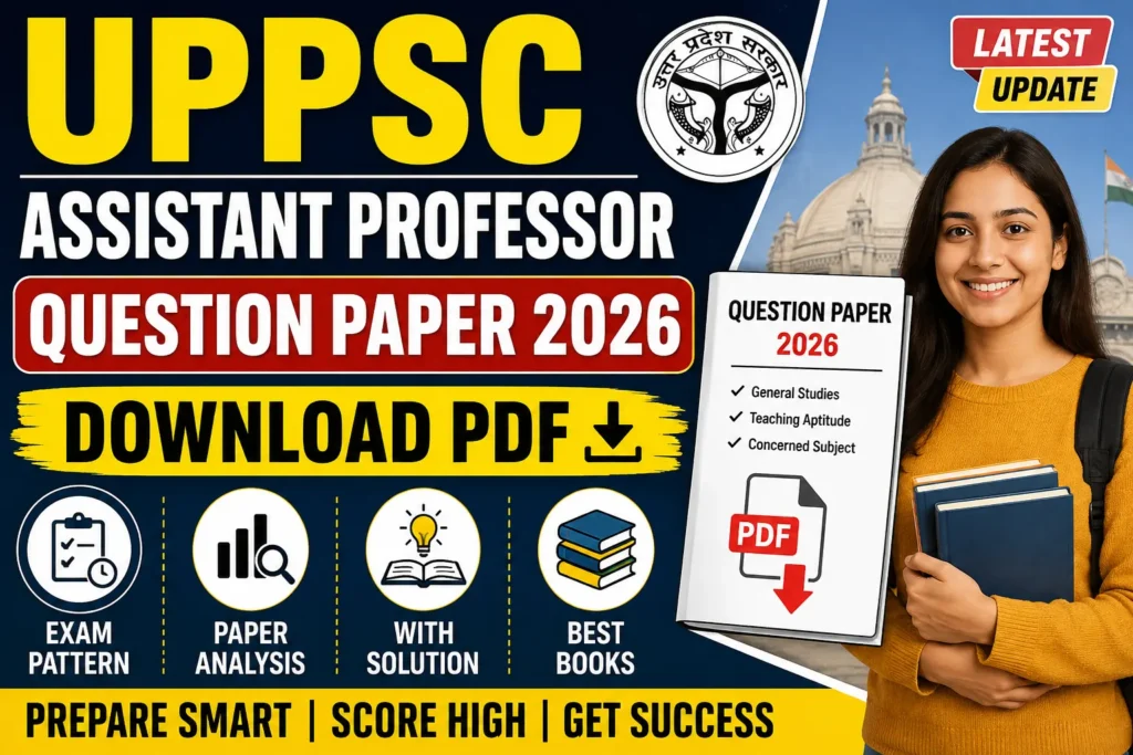 UPPSC Assistant Professor Question Paper 2026