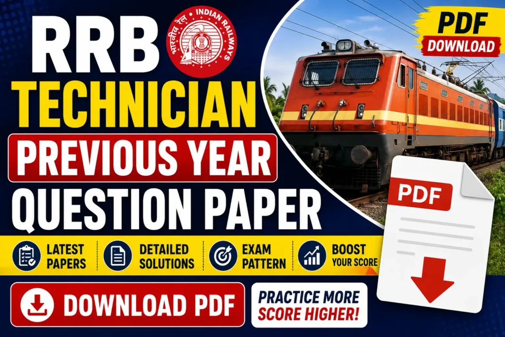 RRB Technician Previous Year Question Paper