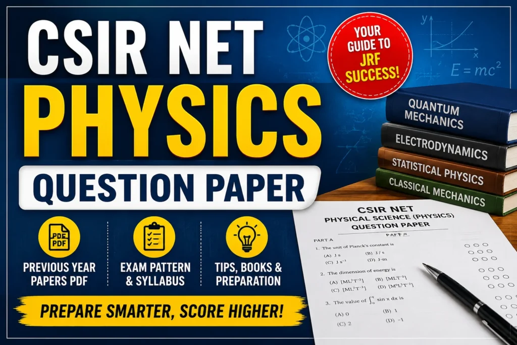CSIR NET Physics Question Paper