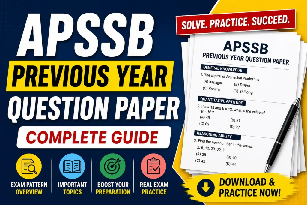APSSB Previous Year Question Paper