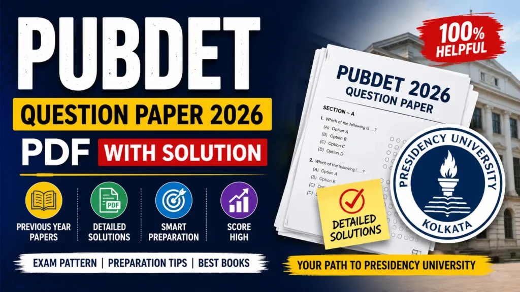 PUBDET Question Paper 2026