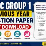 TNPSC Group 1 Previous Year Question Paper