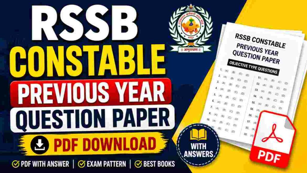 RSSB Constable Previous Year Question Paper