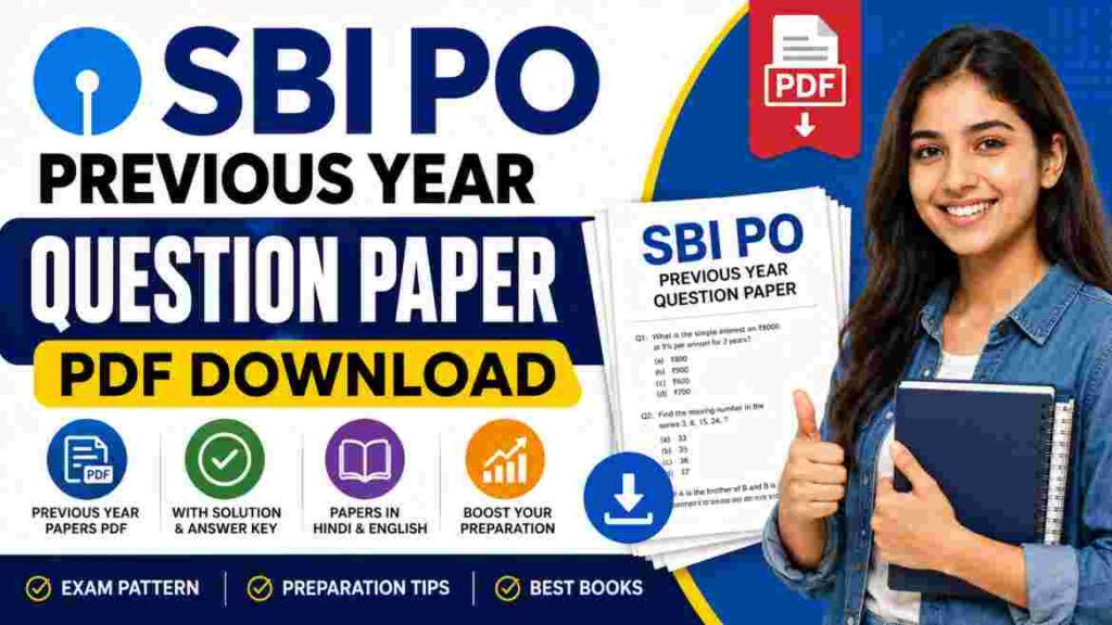 SBI PO Previous Year Question Paper