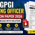 SGPGI Nursing Officer Question Paper 2026 PDF Download with Solution