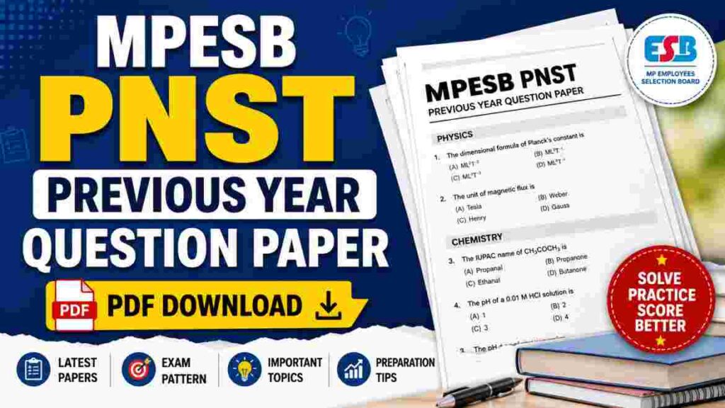 MPESB PNST Previous Year Question Paper
