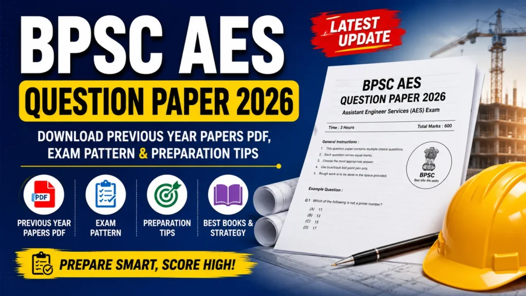 BPSC AES Question Paper 2026: Download