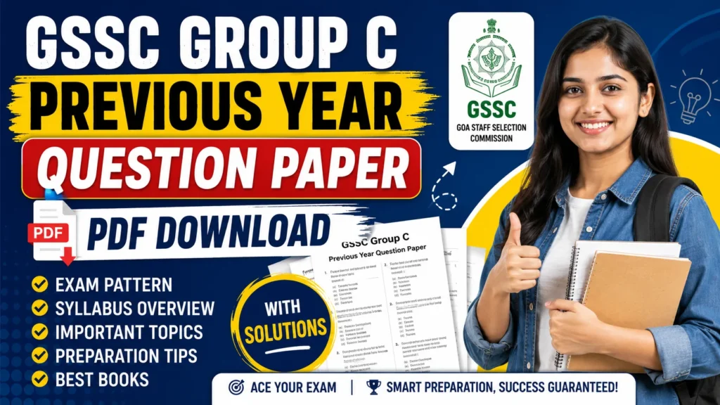 GSSC Group C Previous Year Question Paper PDF Download