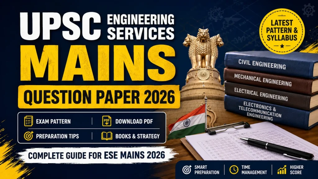 UPSC Engineering Services Mains Question Paper 2026: Download PDF