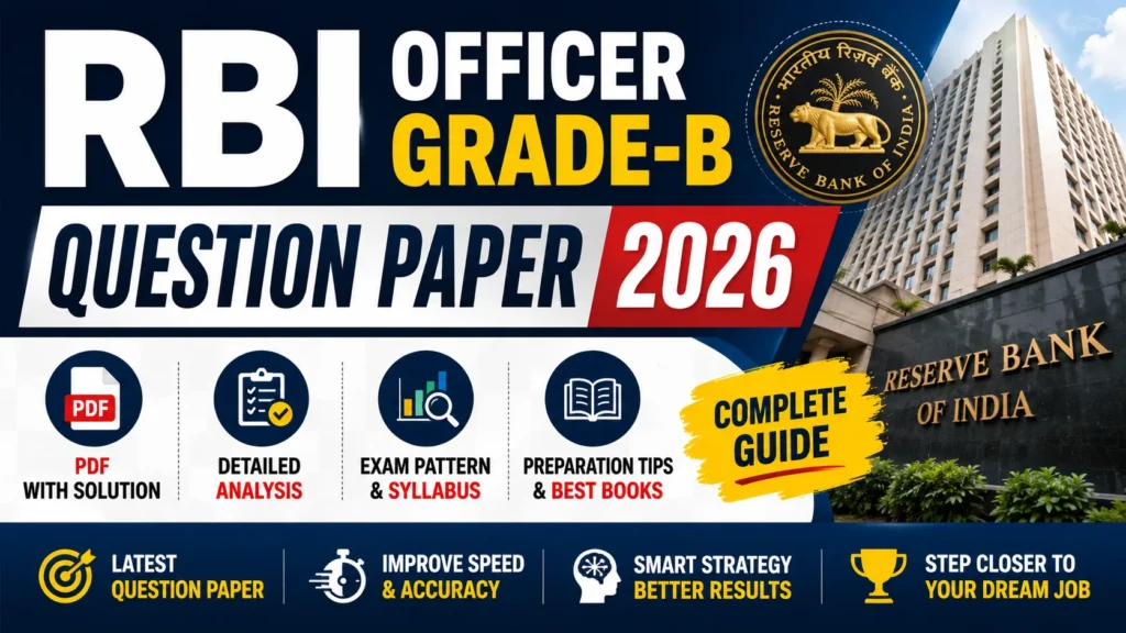 RBI Officer Grade-B Question Paper 2026 PDF Download