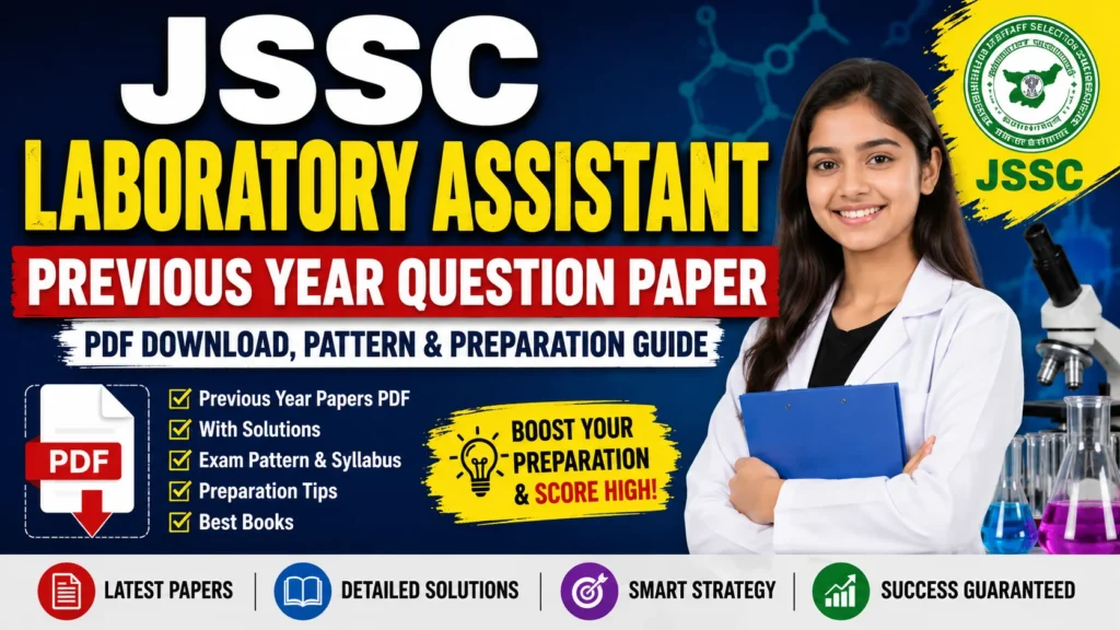 JSSC Laboratory Assistant Previous Year Question Paper: Download PDF